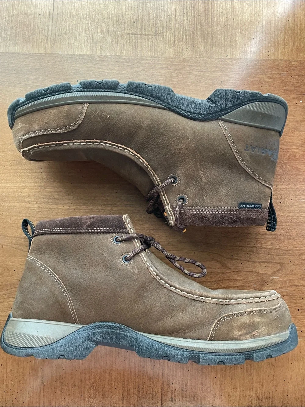 Ariat Edge LTE Brown Chukka Work Boots Composite Toe size 9.5